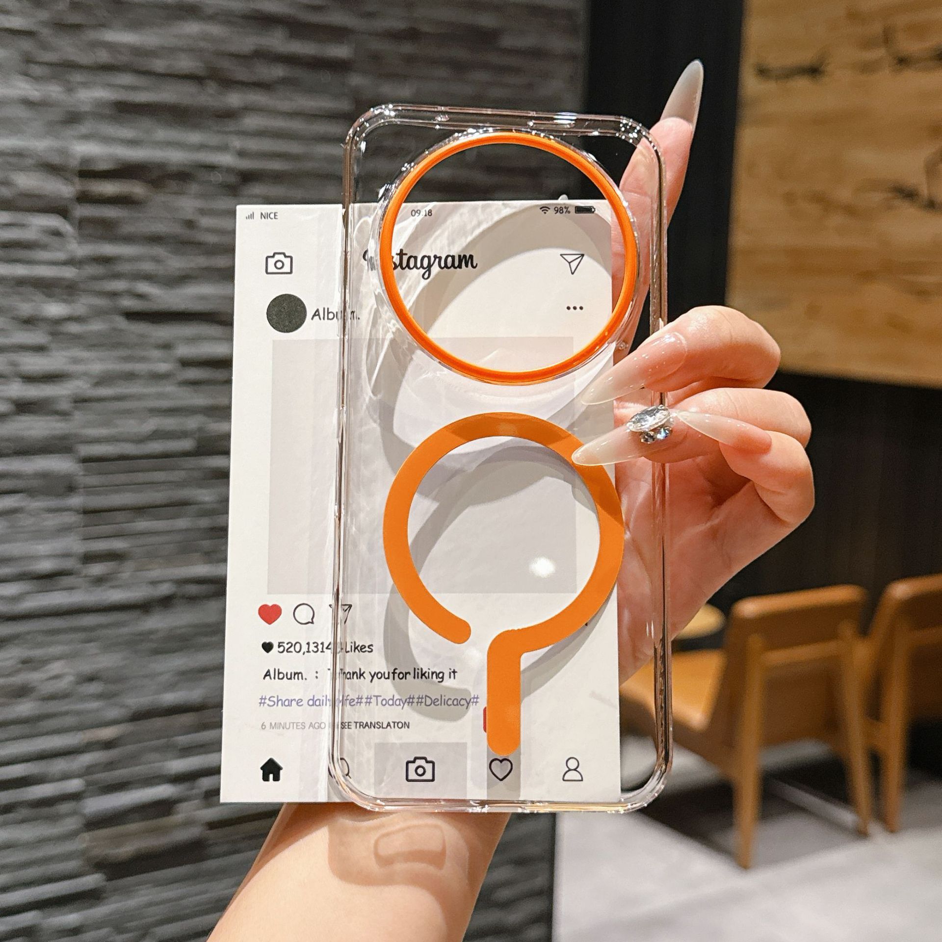 Oppo Find X8 - Capa de Telefone Transparente de Luxo