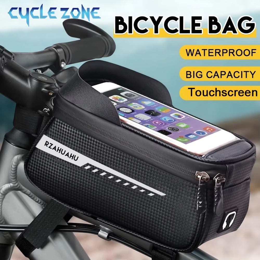 Phone Zone Accessories & Repair - Bolsa de Quadro Dianteiro para Bicicleta,