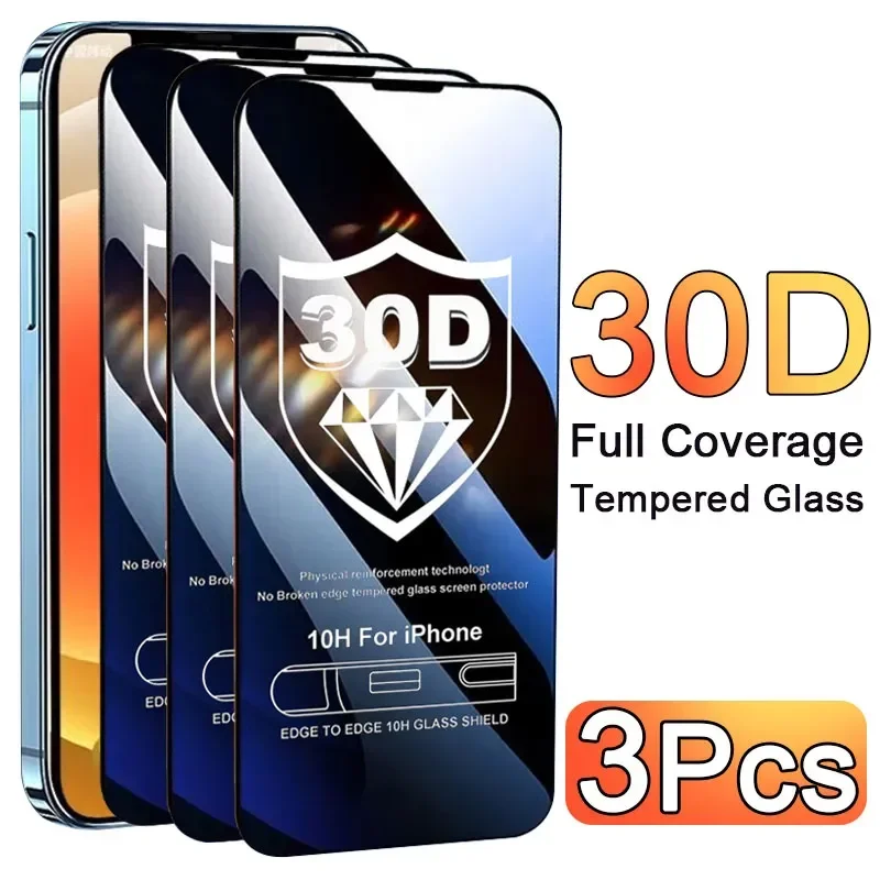 Phone Accessories Online - 3 pçs protetor de vidro caso