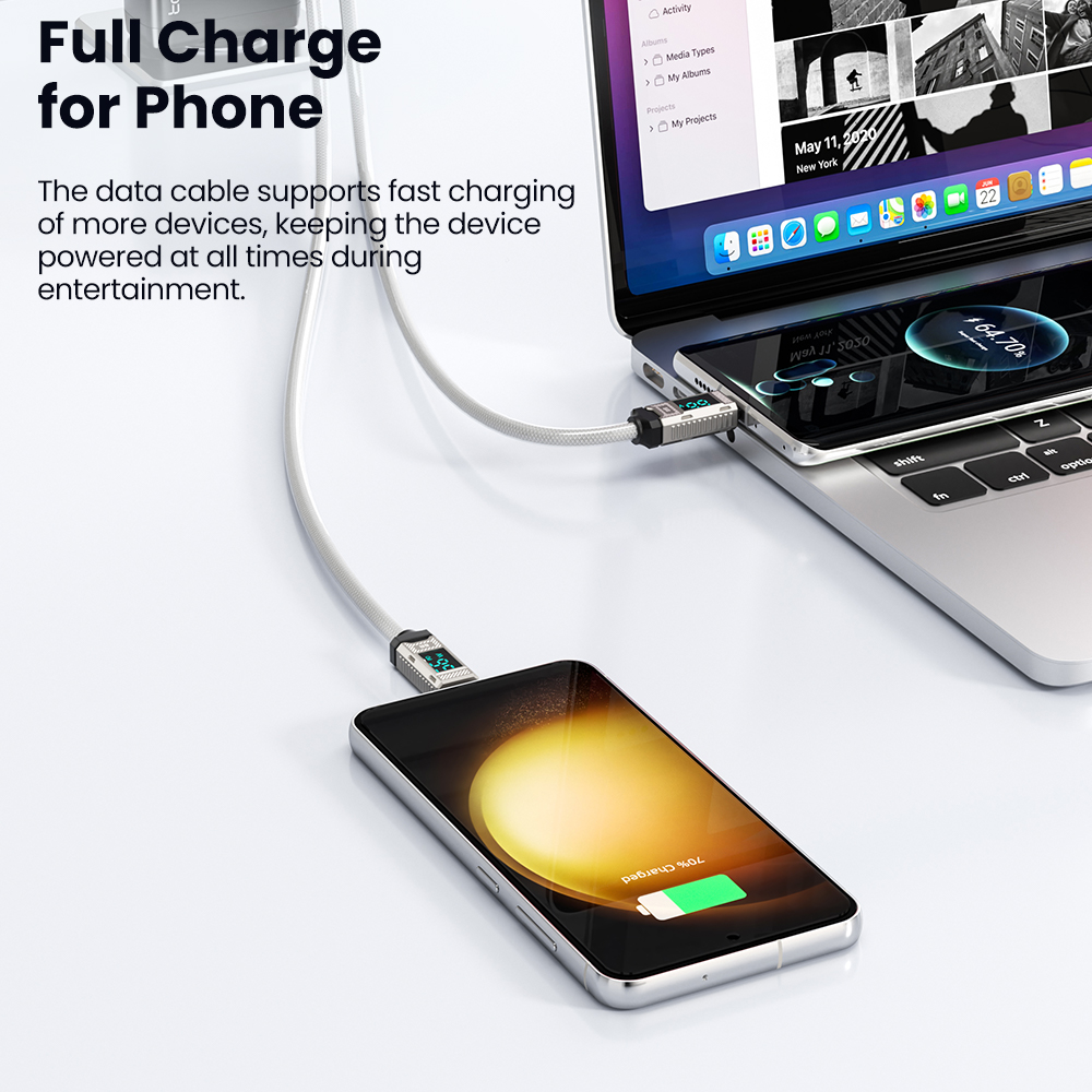 Toocki pd 66w cabo usb c 6a di - Usb Data Cable avaliação e preço