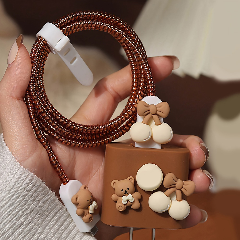 Cute Bear Charger Protector Ca - Phone Accessories Online avaliação e preço