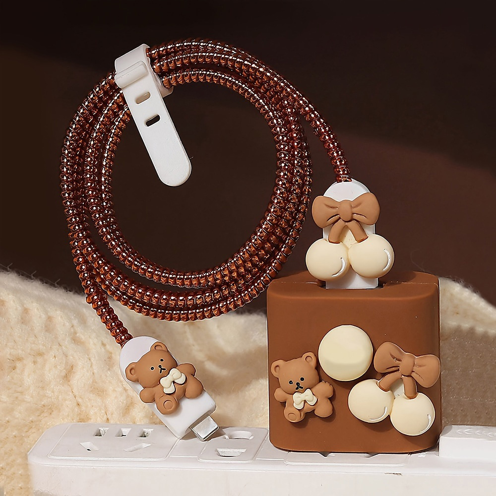 Cute Bear Charger Protector Ca - Phone Accessories Online avaliação e preço